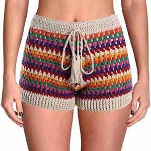 Aqua Crochet Hot Shorts XS NWOT